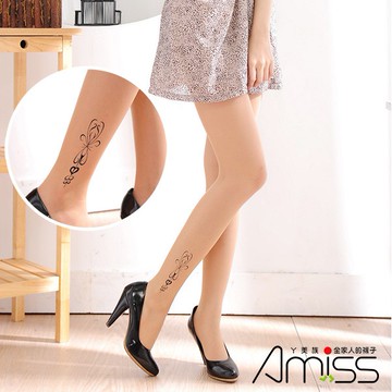 AMISS【刺青褲襪】個性圖騰-桃心(C202-5)