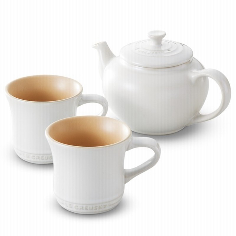 内祝い ル クルーゼ ティーポット マグss 2個入り ホワイトラスター 通販 Lineポイント最大2 5 Get Lineショッピング