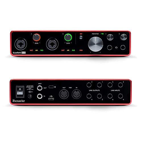 Focusrite フォーカスライト オーディオインターフェース 8イン 6アウト 24bit 192kHz Scarlett 8i6 (3rd Gen) ステッカー付きセット 