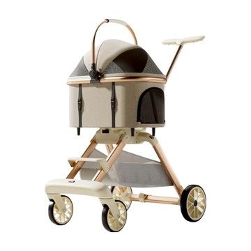 3baby 三個寶 寵物推車  1個  米白色