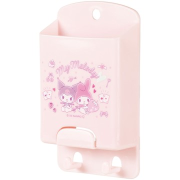 asdfkitty*美樂蒂與庫洛米磁吸式小物收納籃有掛勾-日本正版商品