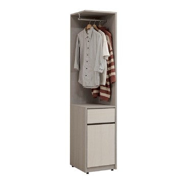 ASSARI-卡拉1.3尺轉角衣櫃(寬40x深55x高198cm)右型