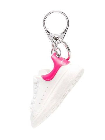 Alexander McQueen - sneaker key chain - men - Calf Leather - One Size - White