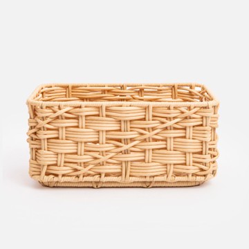 奧可利手工編織收納籃S 斜紋長形