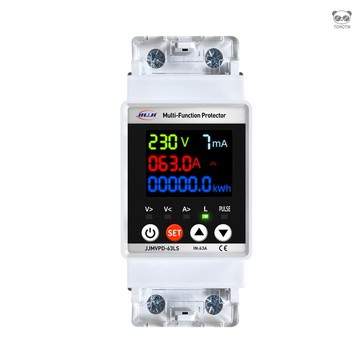 導軌式自動重合閘斷路器 重合閘電錶 電壓/電流/電量/頻率/漏電/功率/功率因數/預付費顯示 過欠壓/過載/漏電/限流保