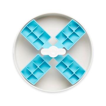 PetDreamHouse 旋轉益智慢食碗-風車-藍 (寵物碗 藏食碗 嗅聞碗)