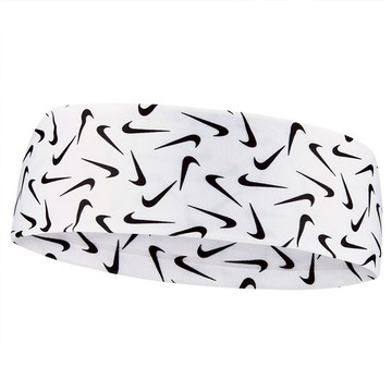 Nike耐吉FURY3.0PRINTED白色頭帶運動頭巾止汗帶髮帶吸濕排汗速乾慢跑網球棒球籃球N1003619101OS