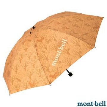 【mont-bell】 印花輕量雨傘(僅153g).折疊傘.遮陽傘/碳纖維強化樹脂製傘骨/ 1128754##4 橘