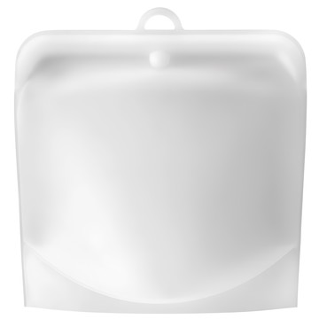 FREIZ 和平 Phrase 矽膠袋 M RE-7261 食品級矽膠材質 可重複使用 環保保鮮  白色  1個