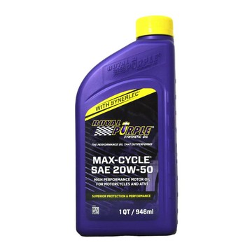 ROYAL PURPLE 紫皇冠 MAXCYCLE 20W50 4T 合成機油【299免運領券再享折扣】