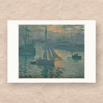 【 藝術畫卡 】莫內・日出 | B4畫卡
