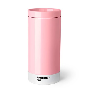 PANTONE 彩通 防溢不鏽鋼保溫杯 淺粉色 430ml  1個