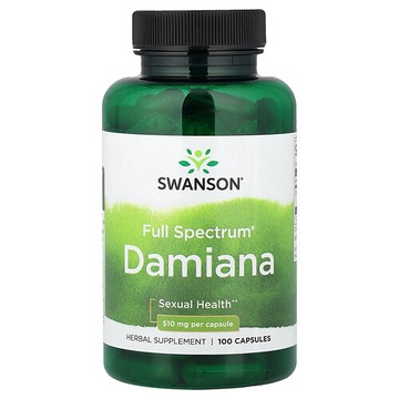 Swanson Vitamins, 多面達米阿那，510 毫克，100 粒膠囊