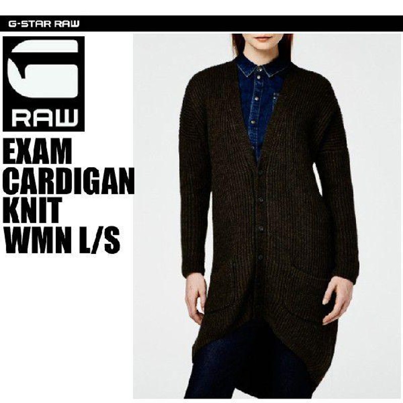 G-STAR RAW (ジースターロー）EXAM CARDIGAN KNIT WMN L/S (エグザム