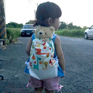 長頸鹿兒(小朋友束口後背袋)/贈送免費打印名字皮標