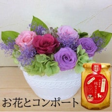 ギフトに　薔薇の花　バラのフラワーアレンジメント