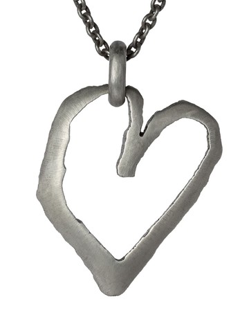 Parts of Four - Jazz's Heart necklace - unisex - Sterling Silver - One Size