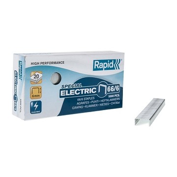 Rapid 66/6 電動訂書針/釘書針5000入 X 10盒裝 (NOD)