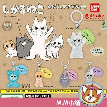 【M.M小舖】『現貨』 BANDAI 轉蛋 扭蛋 責備貓造型吊飾 壞嘴 貓咪 生氣 指責 吊飾 貓咪 公仔 全5款