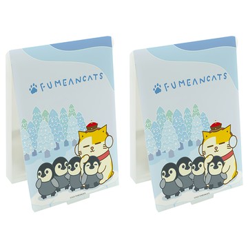 收納王妃 南極系列黃阿瑪折疊鏡 9.2 x 10.8 x 0.5cm  企鵝摸摸頭  2個