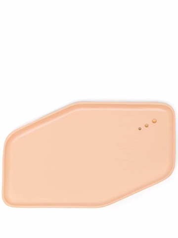 Moustache - hexagon porcelain tray - unisex - Porcelain - One Size - Pink