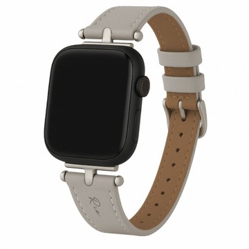 【客製化】金屬T字 Apple Watch 皮革錶帶