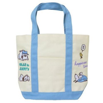 史努比 SNOOPY 日本正版 刺繡托特包 帆布包 手提袋 上班通勤 媽媽包 購物袋 可愛包包 嘻嘻日貨🐾