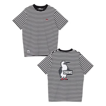 CHUMS Booby Logo T-Shirt 男 短袖上衣 白/黑 CH012737W049
