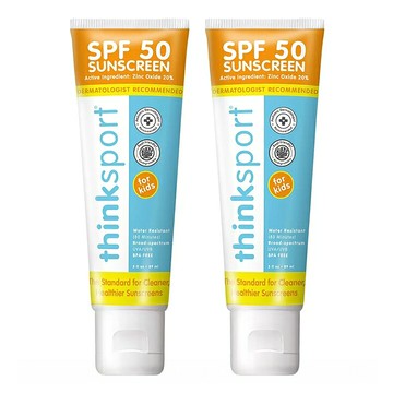 [COSCO代購6] D145877 Thinksport 新寶貝 純物理防曬霜 SPF 50 (兒童款) 89豪升 X 2入