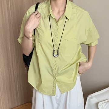 通勤百搭純色襯衫121549C