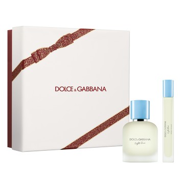 【Dolce & Gabbana】淺藍男性淡香水50ml 紅絲絨禮盒(送禮首選)