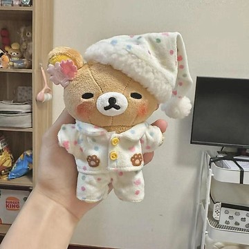 臺灣出貨 10cm娃衣 可愛娃用波點睡衣套裝 娃娃全套超萌娃衣 娃娃睡衣 10cm娃衣睡衣 娃娃換裝着替