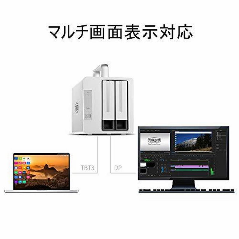 TerraMaster TD2 Thunderbolt3 ストレージ タブレット | filmekimi