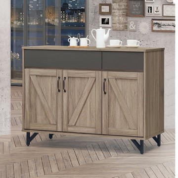 MUNA家居  風信子4尺木面餐櫃 121X46X86cm