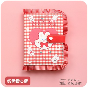 手賬本可愛少女心簡約日系解壓手帳本套裝女生卡通文藝精致網格筆記本子創意減壓本個性磁扣日記本隨身記賬本
