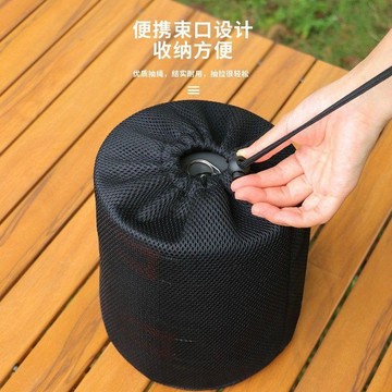 星選⭐戶外露營套鍋收納袋便攜野炊鍋爐防撞保護袋三明治網布束口手提袋