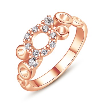 食指戒．幸福泡泡．戒指．中指戒．玫金．疊戴