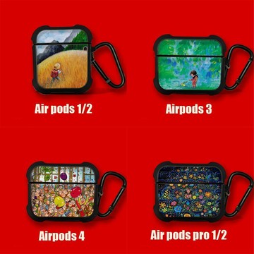 幾米插畫畫冊藝術女適用蘋果AirPods pro 1 2 3 4保護套耳機殼套