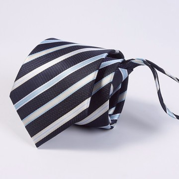 獵尚  深藍條紋學生男士領帶男 正裝藍色商務寬新郎結婚 上班商務