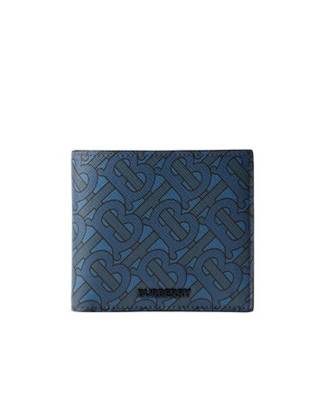 (海外訂貨)(Little bee小蜜蜂精品)BURBERRY 深藍滿版TB 八卡短夾 (沒有發的款式可以截圖私訊)