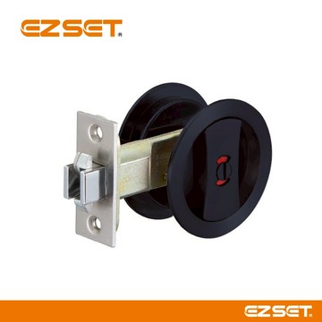 東隆牌 EZSET 日式推拉門鎖 JS30930 浴廁鎖 平光黑 不分左右 浴室 廁所 移門鎖 門鎖