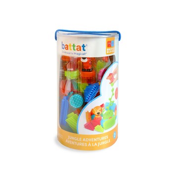 battat 鬃毛積木_叢林冒險系列(54PCS)