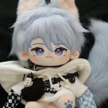 名創優品✨原神20cm棉花娃娃 神里綾人屬性娃娃 20cm小秋水棉花娃娃 獸耳 獸尾 20cm娃衣 禮物 交換機