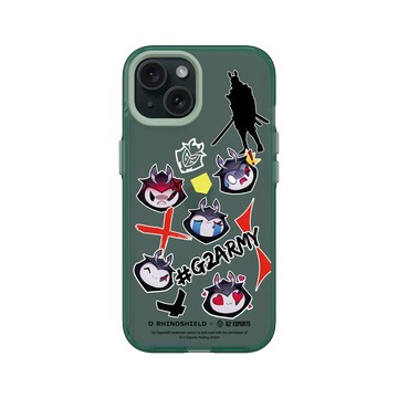 iPhone 15 Clear 憂墨綠 - G2 Esports - Emoji - 貼紙