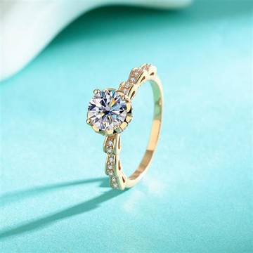 現貨+預購 頂級莫桑鑽石戒指925純銀戒指婚戒女鑽戒子求婚戒情人節禮物-1克拉城堡煙花74lp59【獨家進口】【米蘭精品】