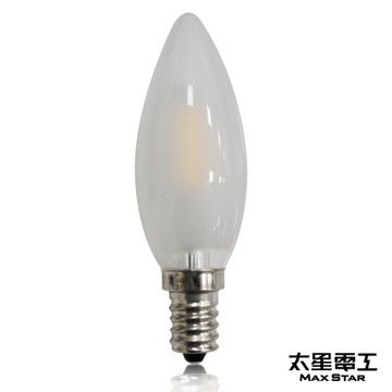 太星電工 星鑽光LED蠟燭磨砂泡E14/0.9W/暖白光  ANC349L