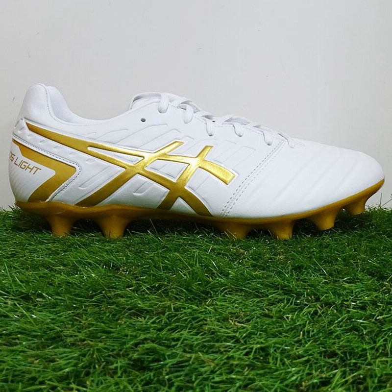 アシックス DSライト CLUB WIDE asics 【サッカー・フットサル】 シューズ サッカースパイク 大人 メンズ ワイド ホワイト× リッチゴールド (1103A074-122) | LINEブランドカタログ