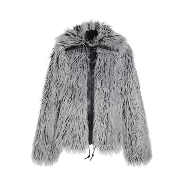 Dolce & Gabbana - Grey Nylon And Faux Fur Reversible Jacket