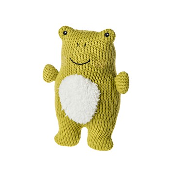 Mary Meyer 蜜兒 柔軟手搖鈴 針織蛙 100%聚酯纖維 適用年齡0歲以上  1個