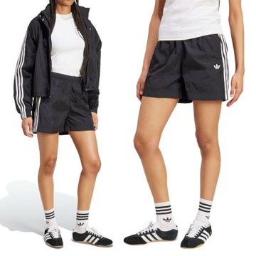 Adidas 3S Woven Shorts 女款 黑色 亞規 三葉草 運動 休閒 短褲 JV9843